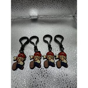 Super Mario Bros PVC Keychain Bag/Backpack Clip, Dangler, Mario Bros PVC Figure